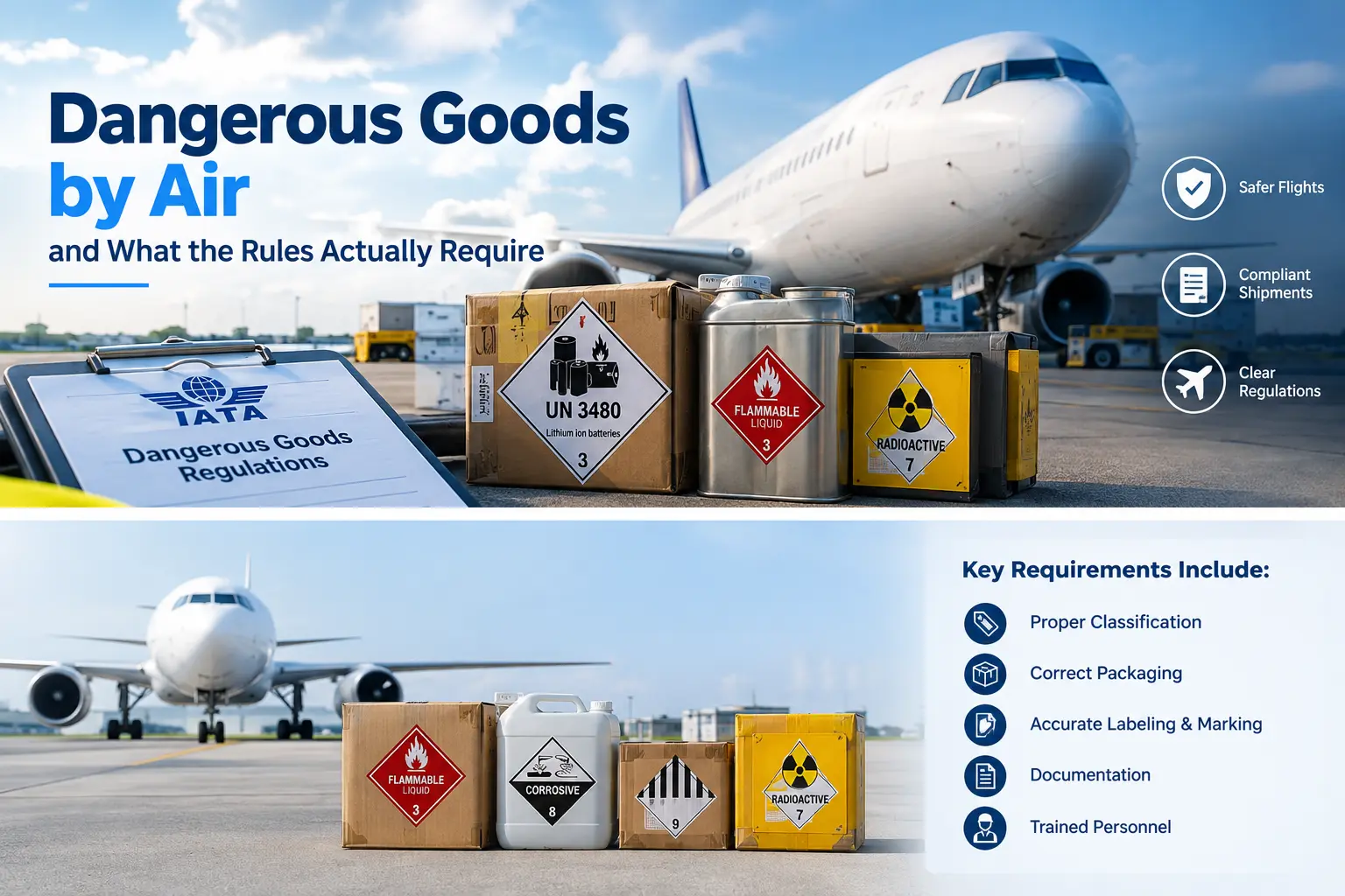 Dangerous goods by air safety and compliance in air cargo