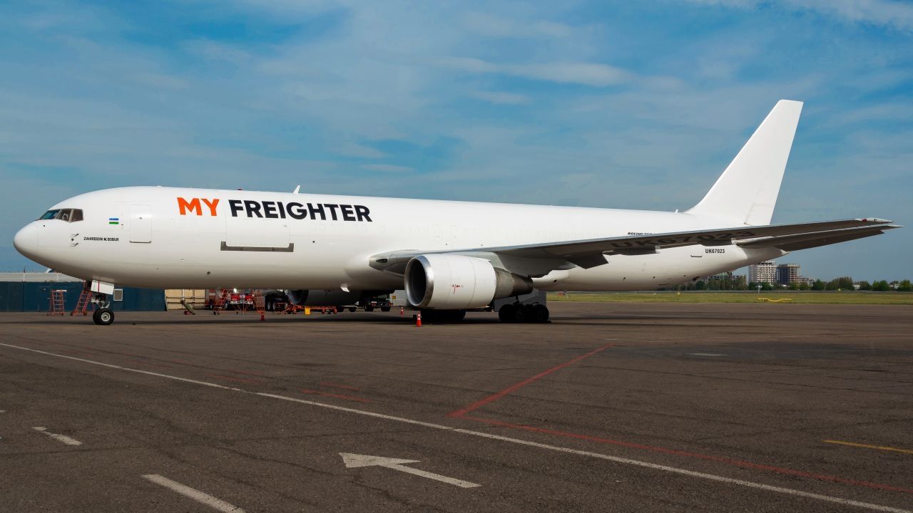 MY FREIGHTER Adds Boeing 767-300F as Uzbekistan’s Cargo Network Expands